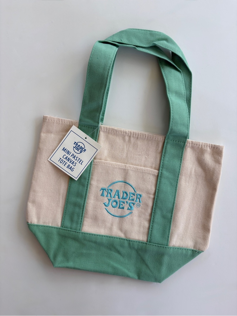 Trader Joe’s Mini Tote - Green/Mint (many available)